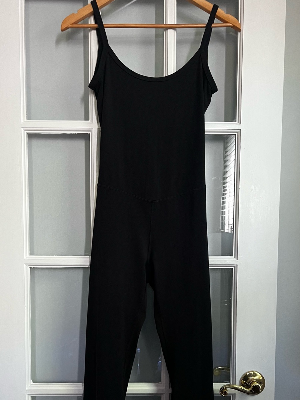 all in motion Black Sleeveless Scoop-Neck Jumpsuit